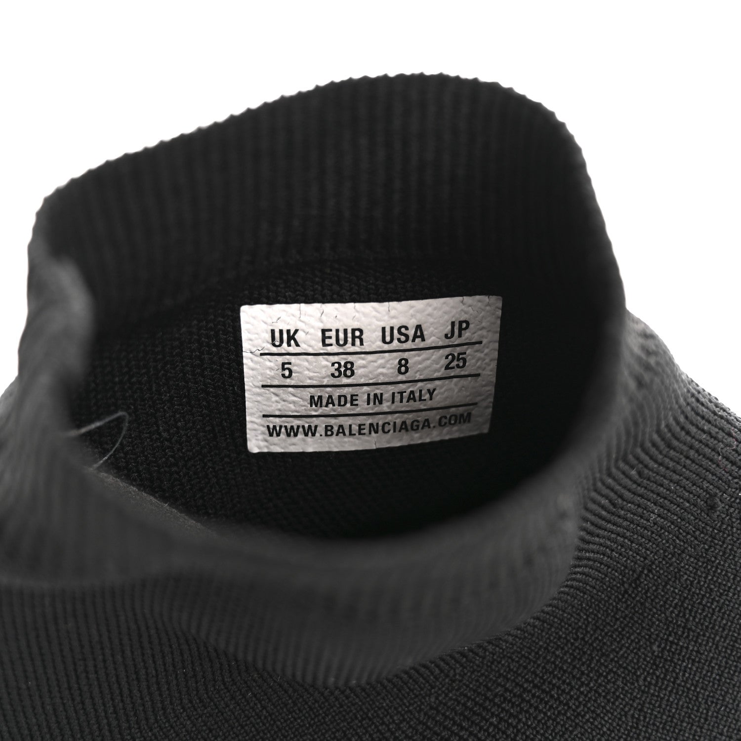 Balenciaga Neoprene Knit Womens Speed Graffiti Sneakers 38 Black White 9 of 11