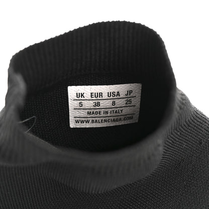 Balenciaga Neoprene Knit Womens Speed Graffiti Sneakers 38 Black White 9 of 11