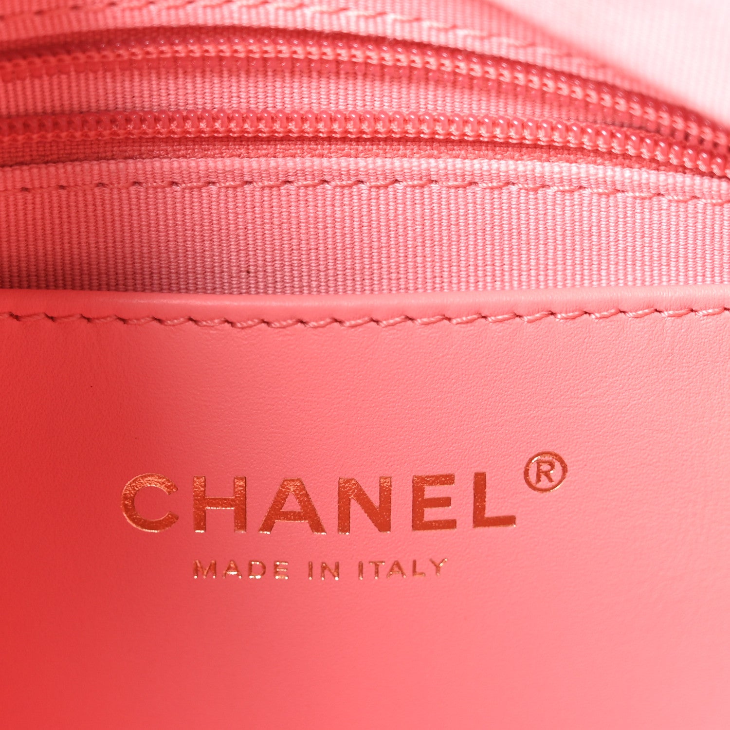 Chanel Shiny Lambskin Quilted Trendy Pockets Hobo Coral Pink 6 of 10