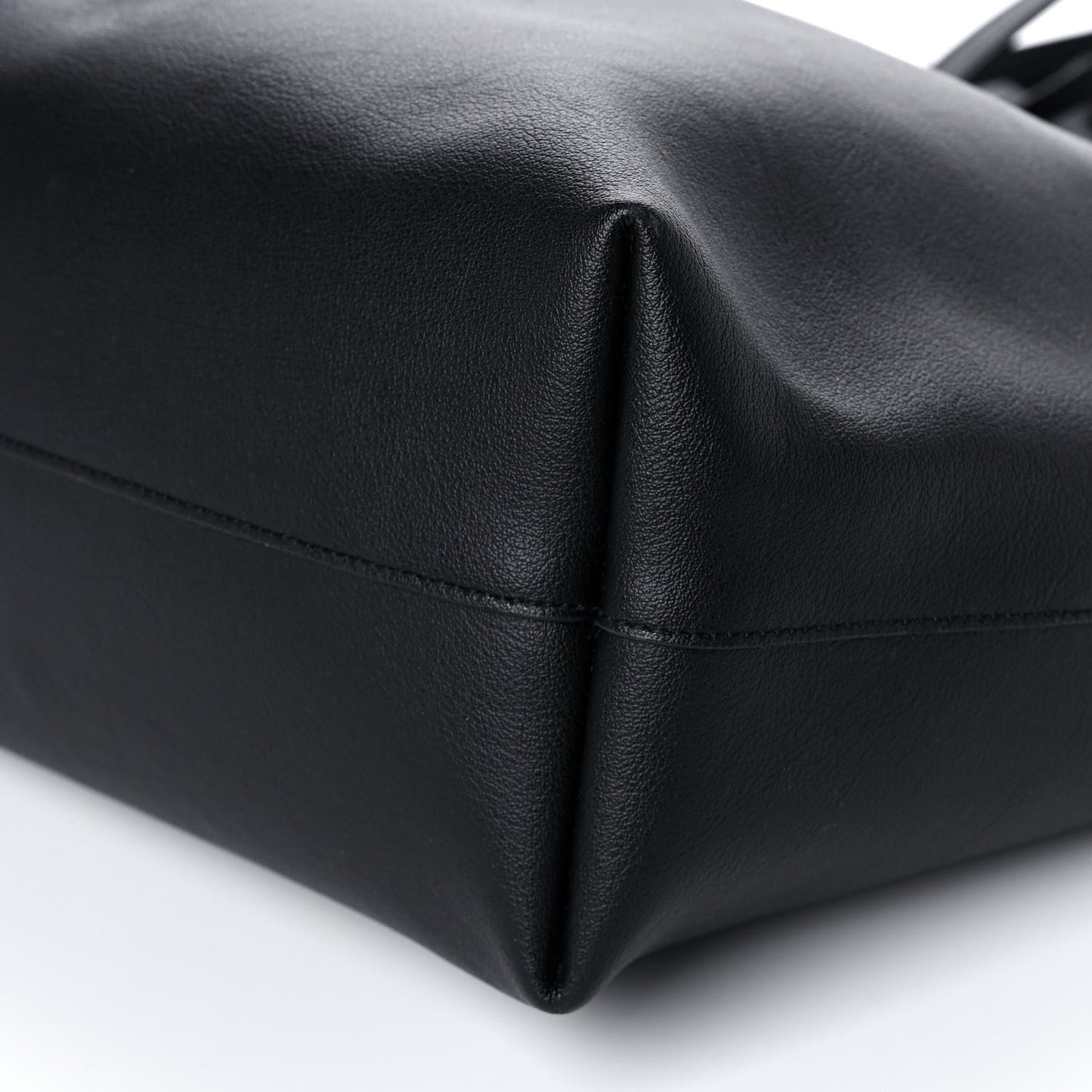 Calfskin Large Shopping Tote Black