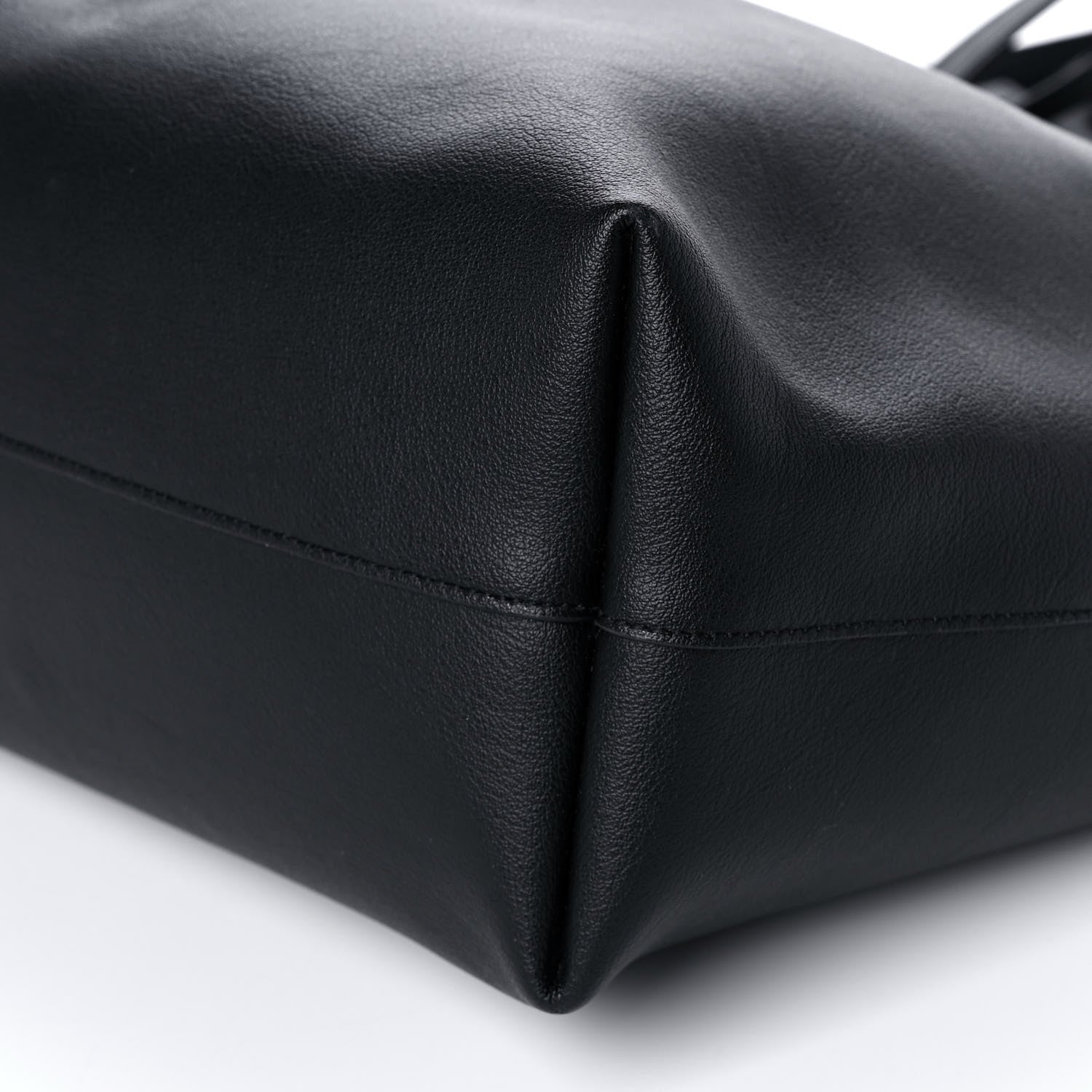 Saint Laurent Calfskin Large Shopping Tote Black 8 of 10