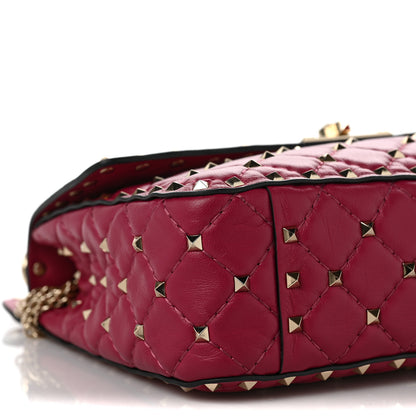 Valentino Garavani Nappa Medium Rockstud Spike Shoulder Bag Camelia 7 of 9