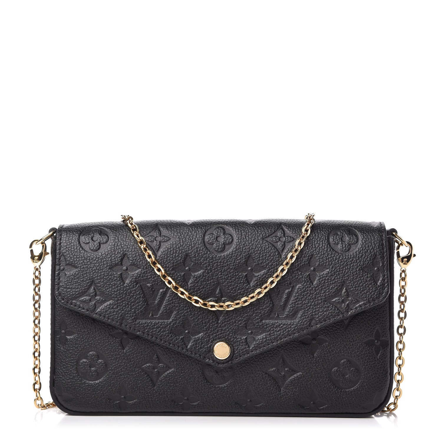 Louis Vuitton Empreinte Pochette Felicie Chain Wallet Black 1 of 12