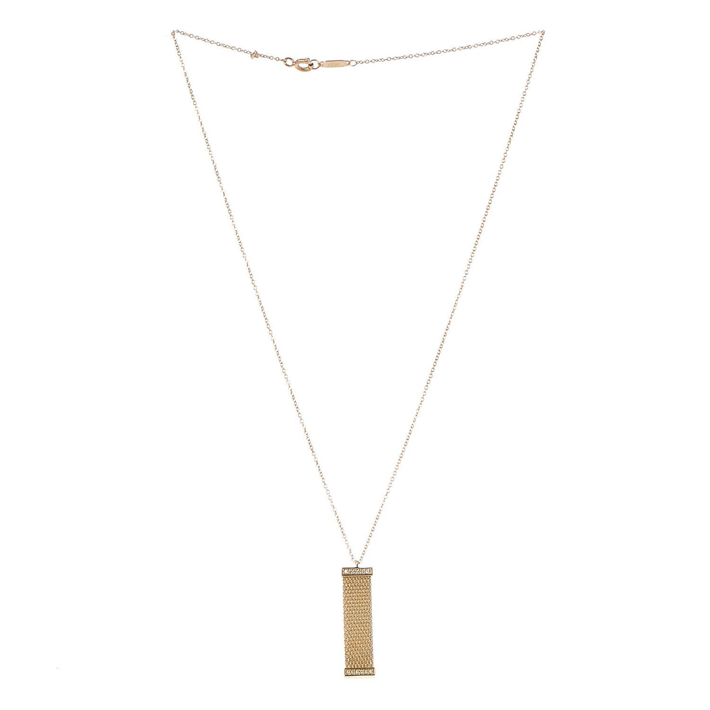18K Yellow Gold Diamond Somerset Pendant Necklace