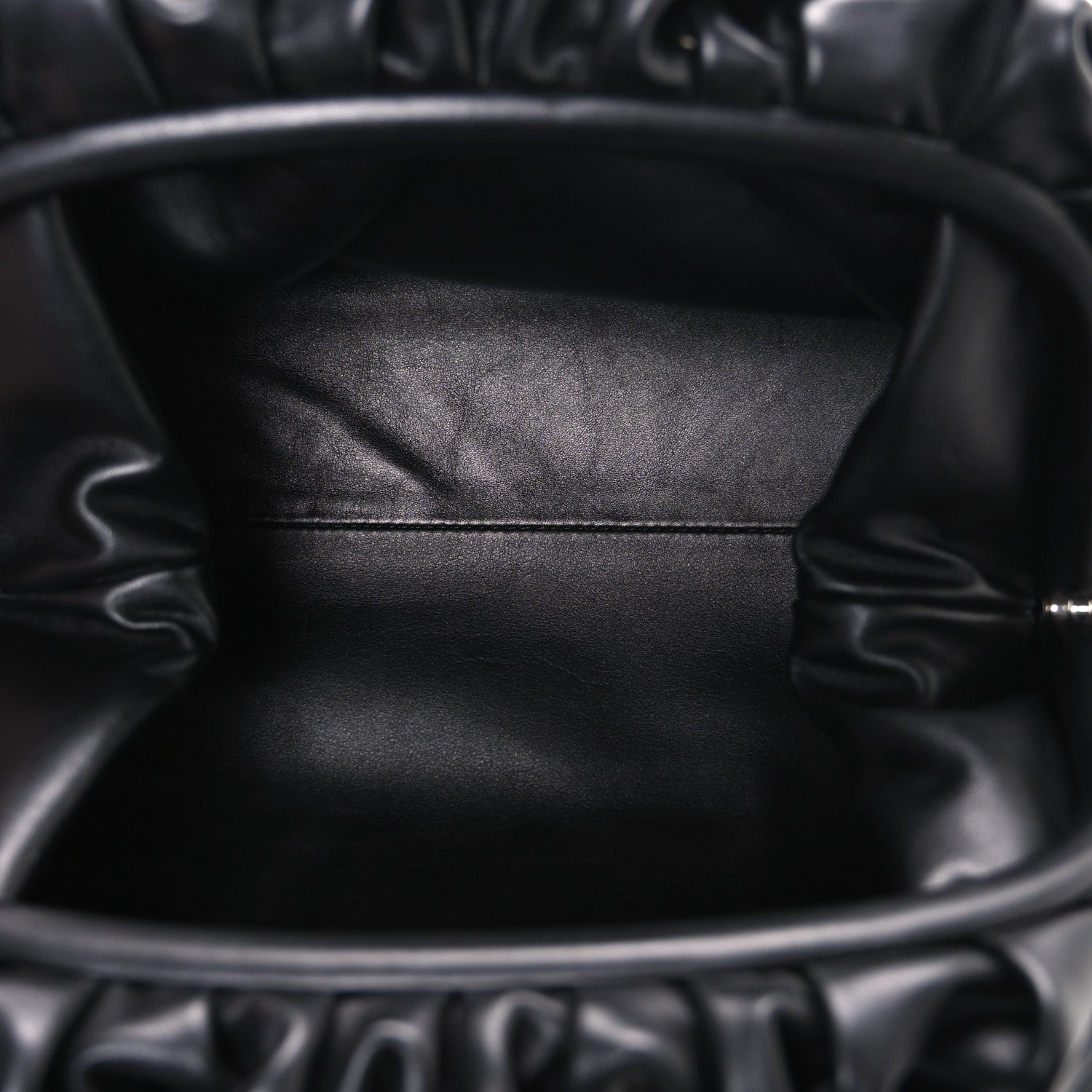 Bottega Veneta Smooth Butter Calf The Pouch Oversized Clutch Black 5 of 11