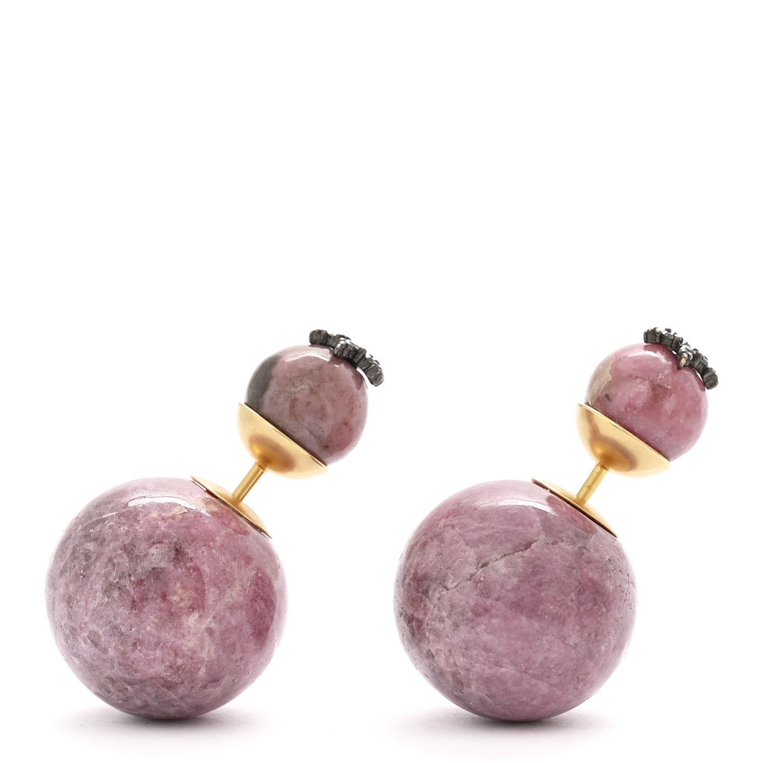 Christian Dior Crystal Star Mise En Dior Tribal Earrings Purple 1 of 4