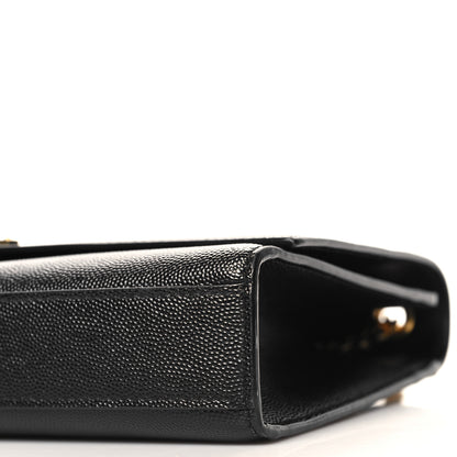 Saint Laurent Grain De Poudre Medium Classic Monogram Kate Satchel Black 9 of 12
