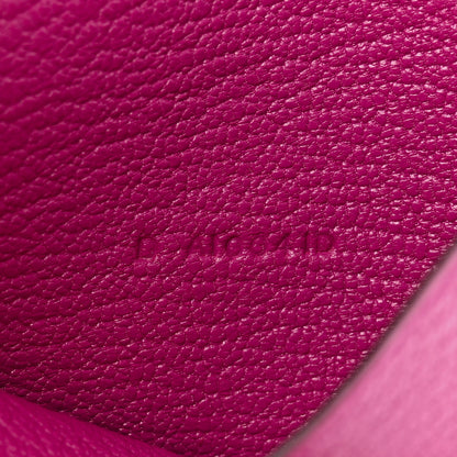 Hermes Chevre Mysore Mini Bearn Wallet Rose Pourpre 7 of 8