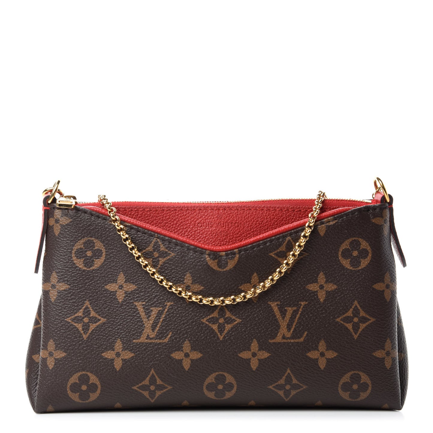 Monogram Pallas Clutch Cherry