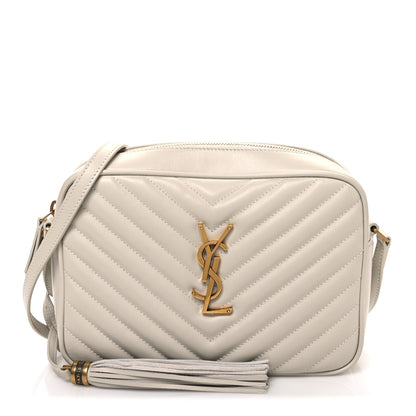Saint Laurent Calfskin Matelasse Monogram Lou Camera Bag Crema Soft 1 of 10