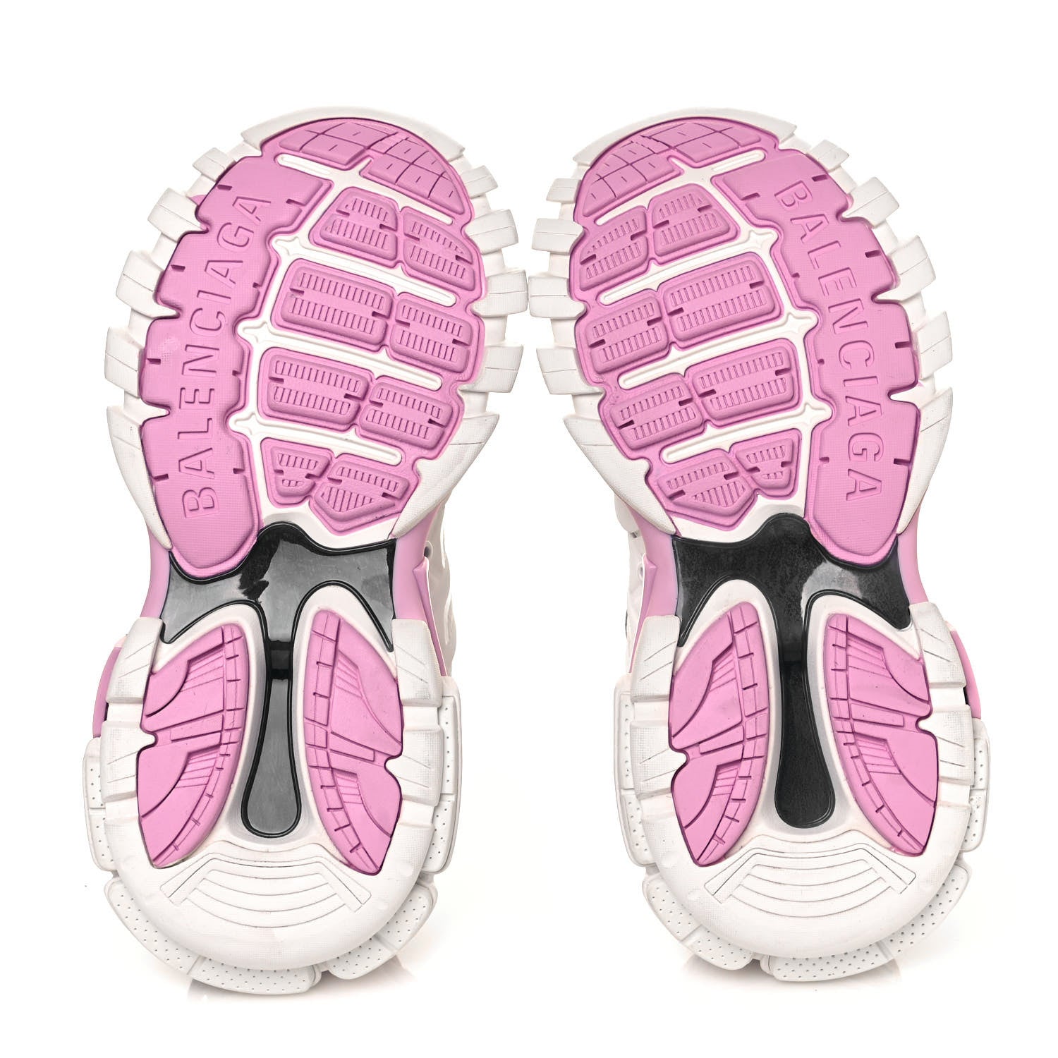 Balenciaga Mesh Rubber Bi-Color Womens Track Sneakers 35 White Pink Grey 6 of 9