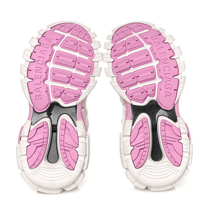 Balenciaga Mesh Rubber Bi-Color Womens Track Sneakers 35 White Pink Grey 6 of 9