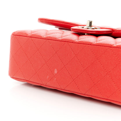 Chanel Caviar Quilted Medium Double Flap Red 12 of 13