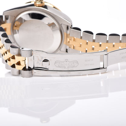 Rolex Stainless Steel 18K Yellow Gold Diamond 31mm Oyster Perpetual Datejust Watch Silver 178383 6 of 7