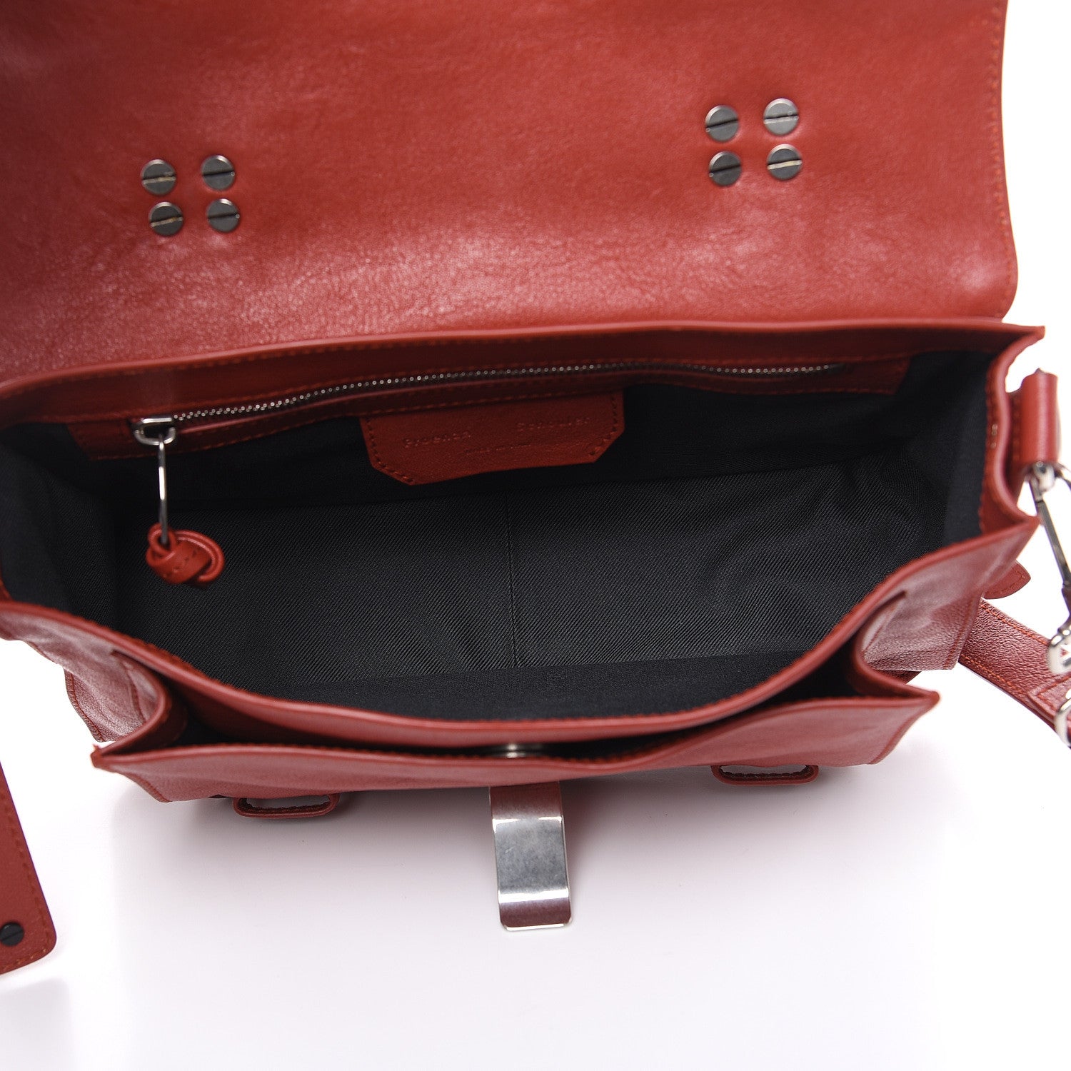 Proenza Schouler Lambskin Tiny PS1 Satchel Mandarin Red 5 of 8