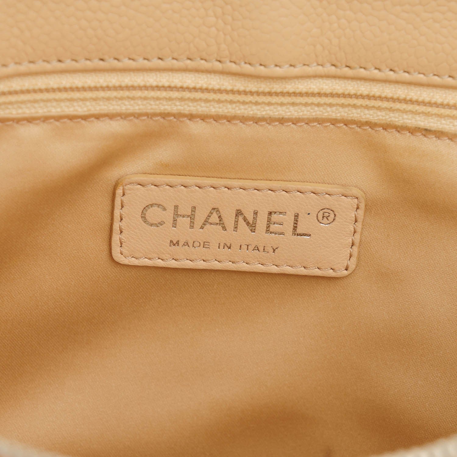 Chanel Caviar Quilted Grand Shopping Tote GST Beige Clair 6 of 7