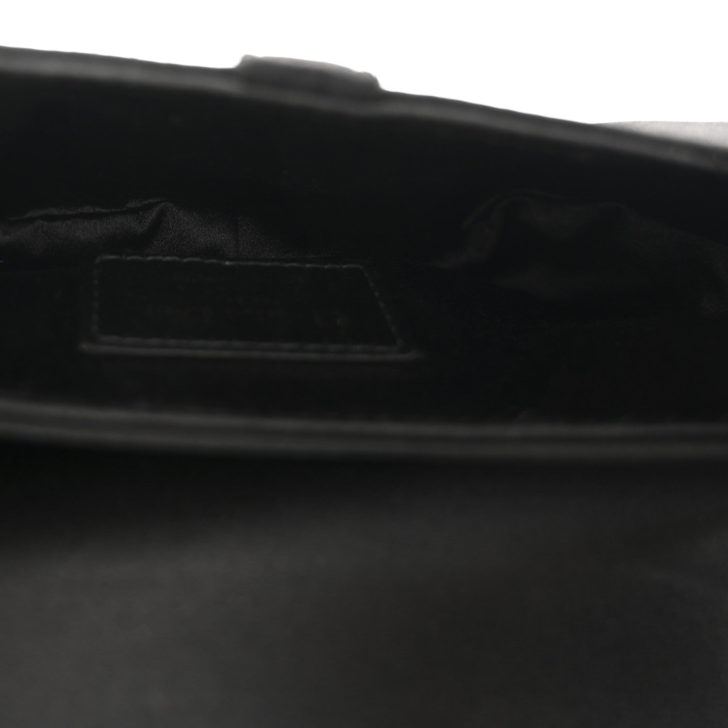 Christian Dior Satin Crystal Mini Saddle Bag Black 5 of 9