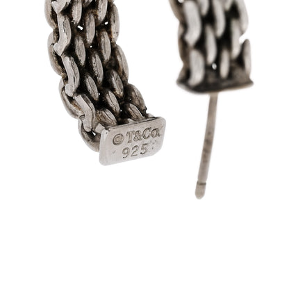 Tiffany Sterling Silver Small Somerset Hoop Earrings 4 of 4