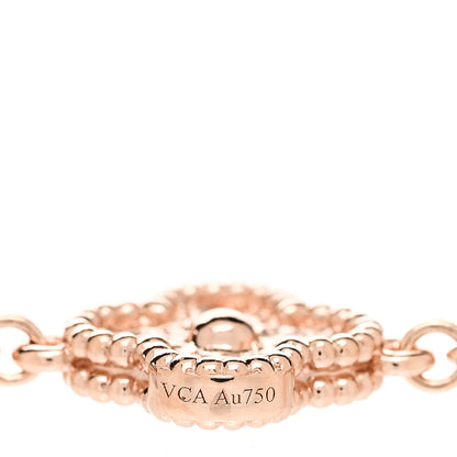 Van Cleef & Arpels 18K Rose Gold 16 Motifs Sweet Alhambra Necklace 6 of 7