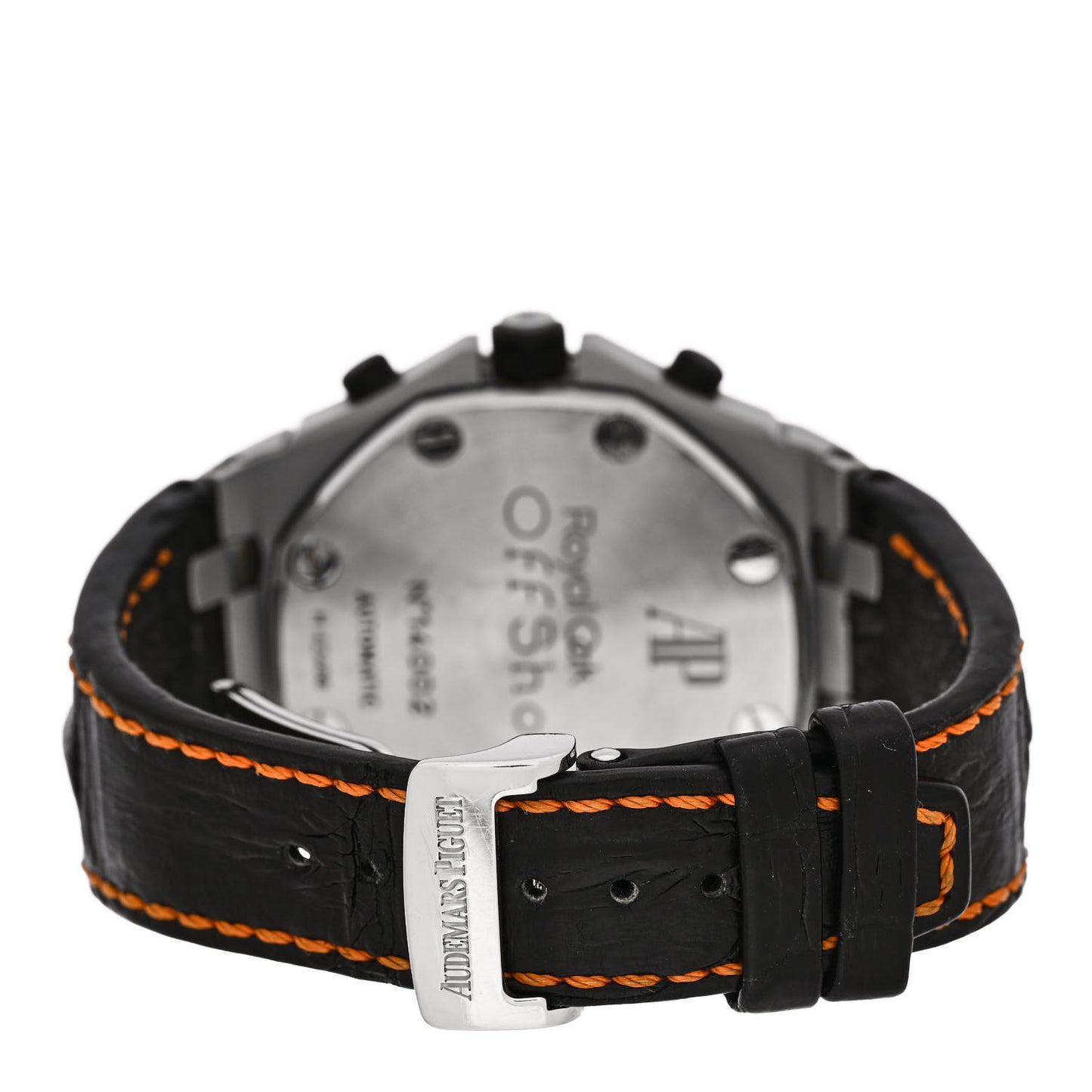 Stainless Steel Alligator 42mm Royal Oak Offshore Chronograph Automatic Watch Orange 26170ST.OO.D101CR.01