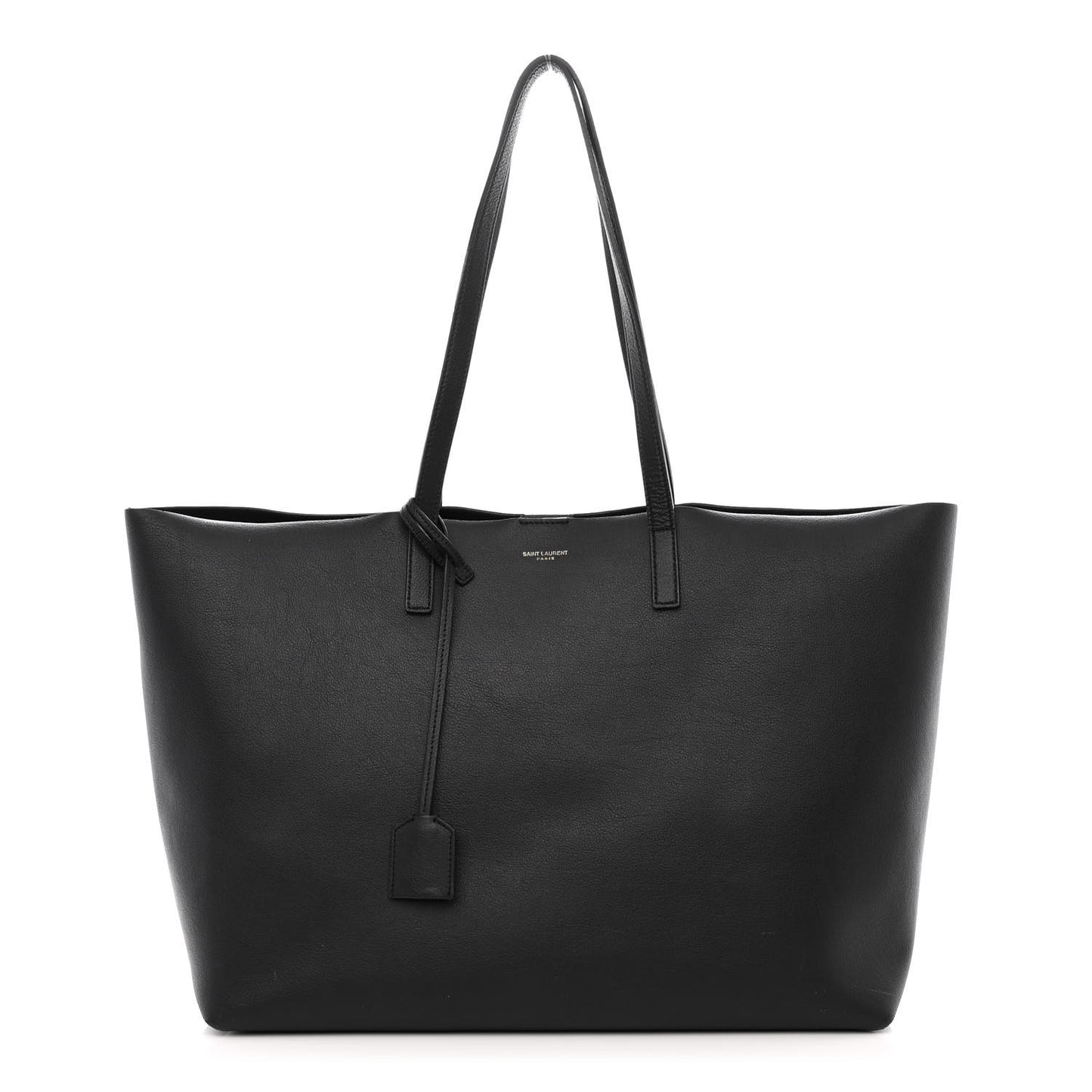 Calfskin Large Shopping Tote Black