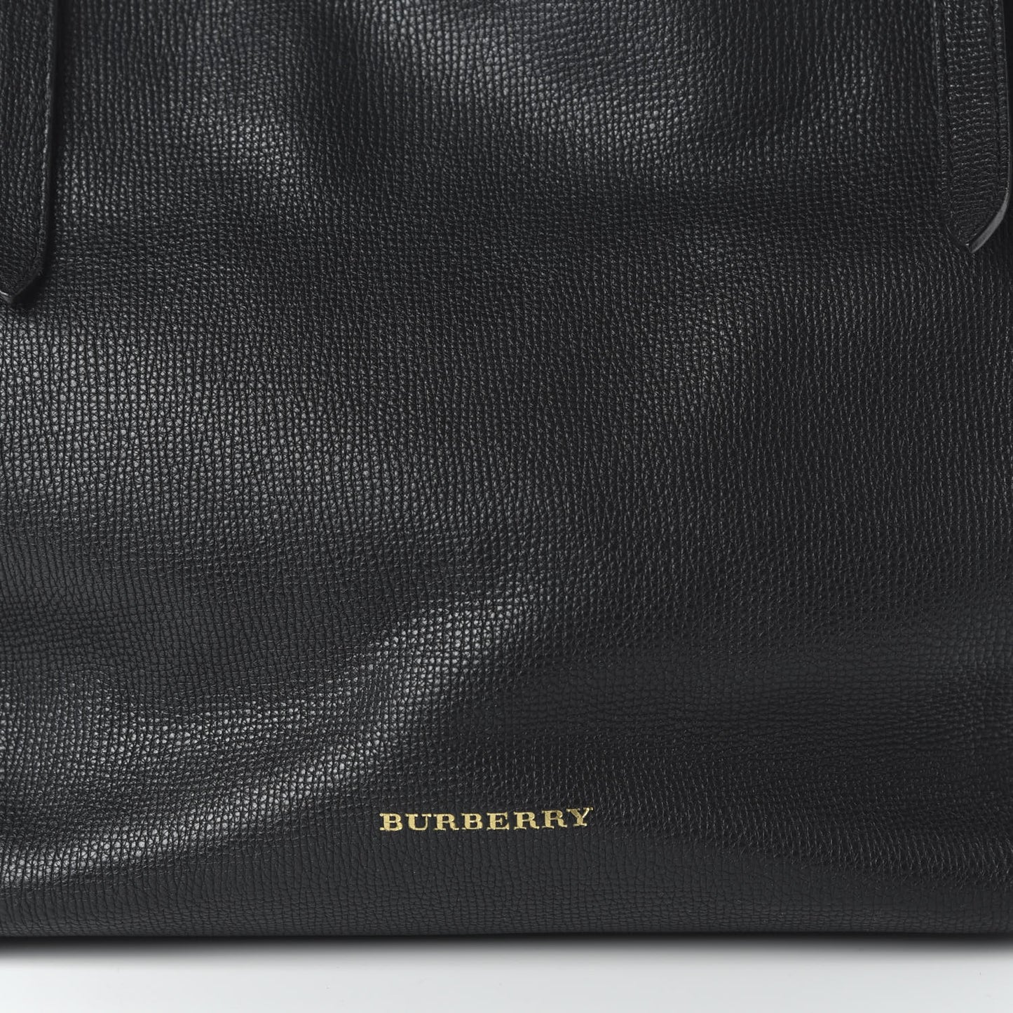 Grainy Calfskin House Check Small Canterbury Black