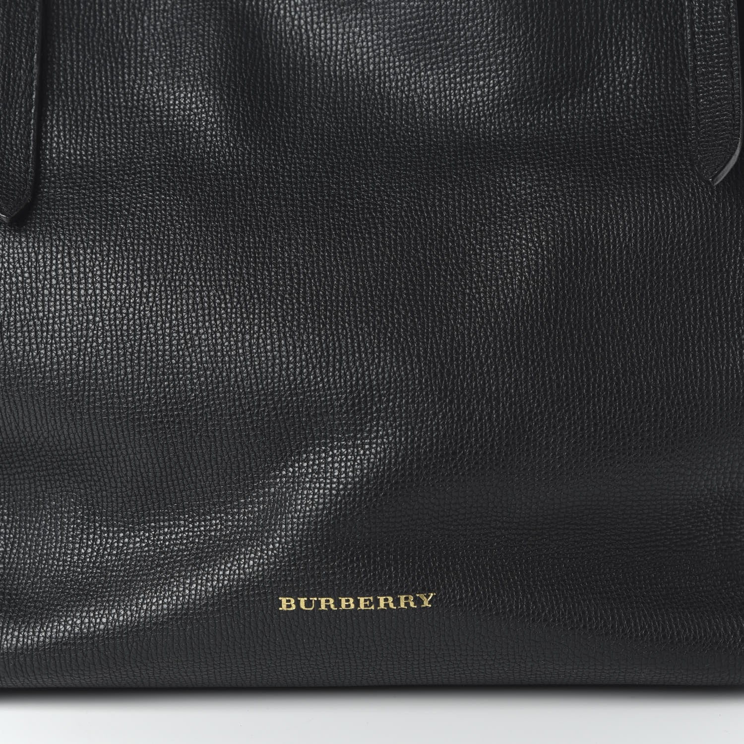 Burberry Grainy Calfskin House Check Small Canterbury Black 9 of 10