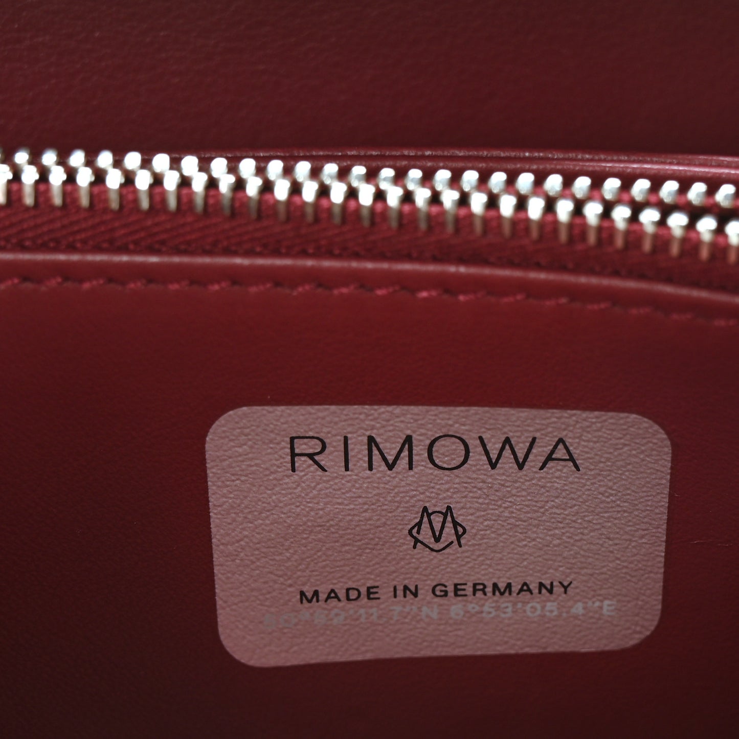 X RIMOWA Aluminum Personal Clutch On Strap Rose
