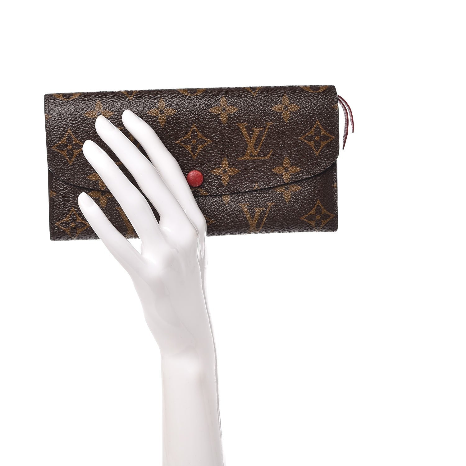 Louis Vuitton Monogram Emilie Wallet Red 2 of 11