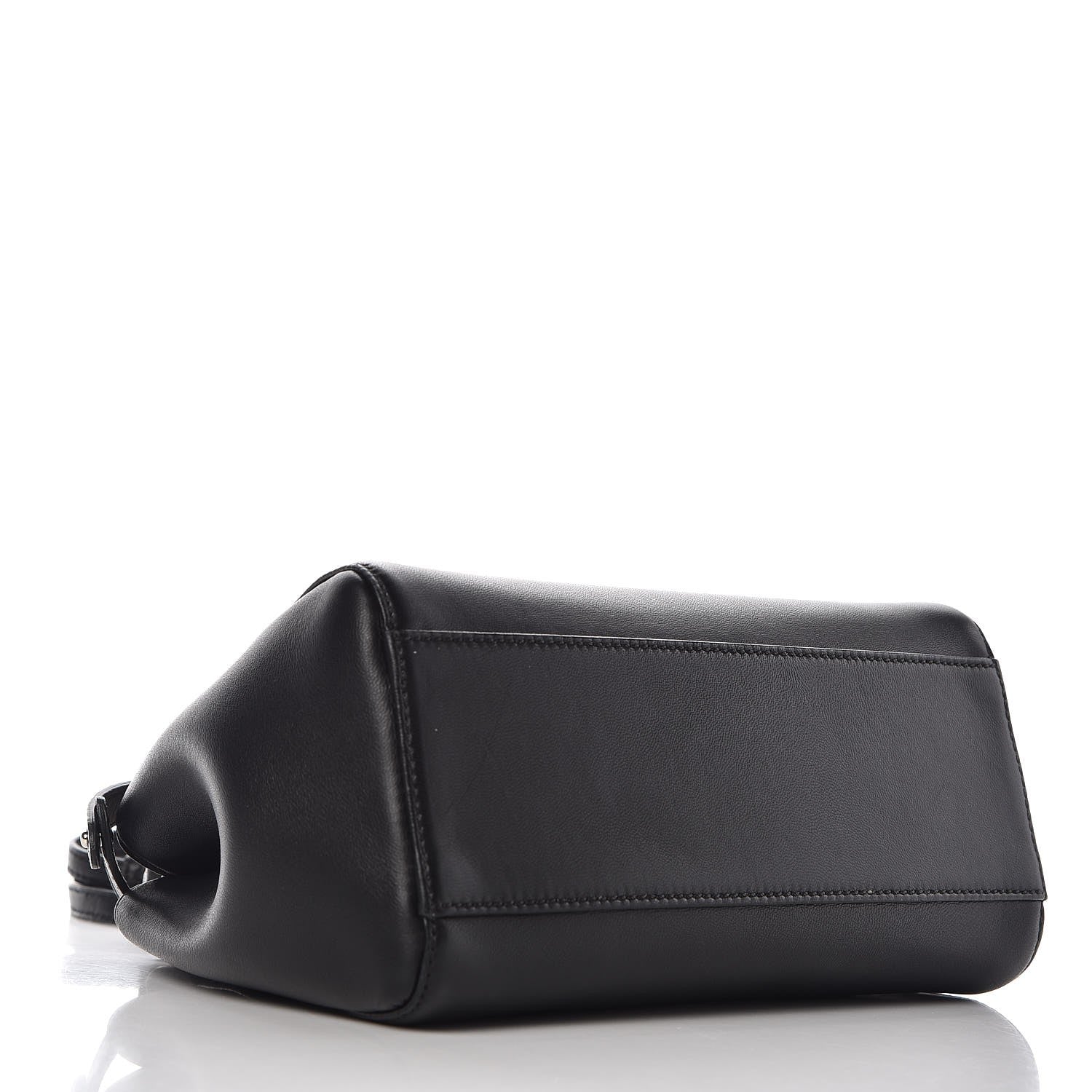 Fendi Nappa Karung Monster Eyes Mini Peekaboo Iconic Satchel Black Papavero 4 of 7