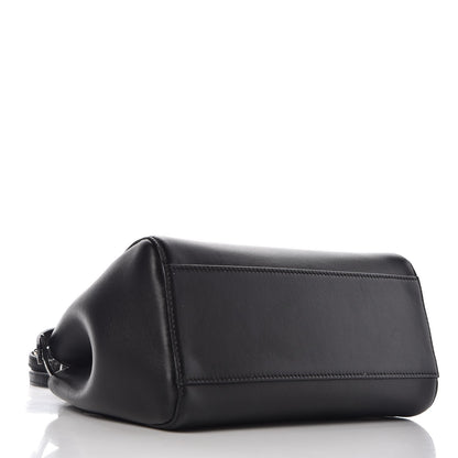 Fendi Nappa Karung Monster Eyes Mini Peekaboo Iconic Satchel Black Papavero 4 of 7