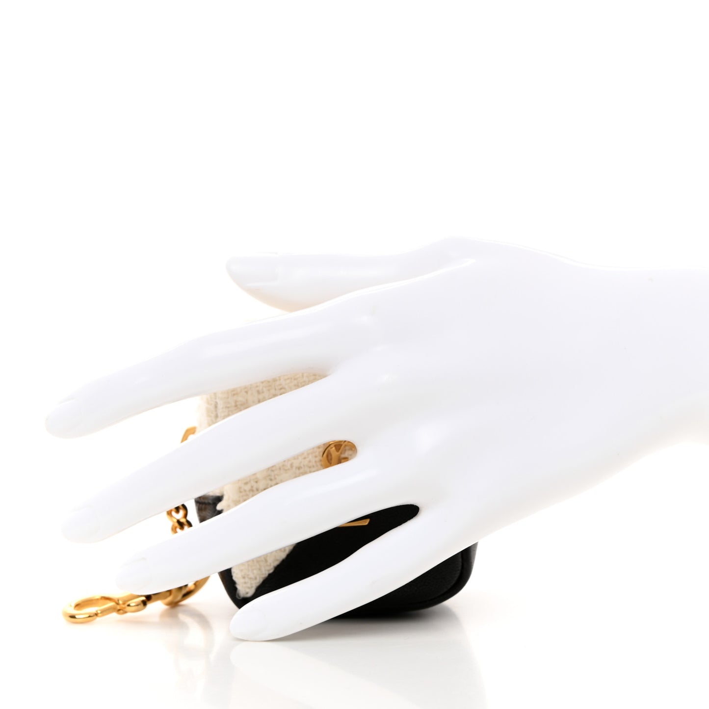 Boucle Jaime Cube Charm Keychain Black White