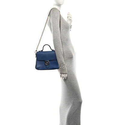 Gucci Dollar Calfskin Interlocking G Top Handle Shoulder Bag Caspian 2 of 11