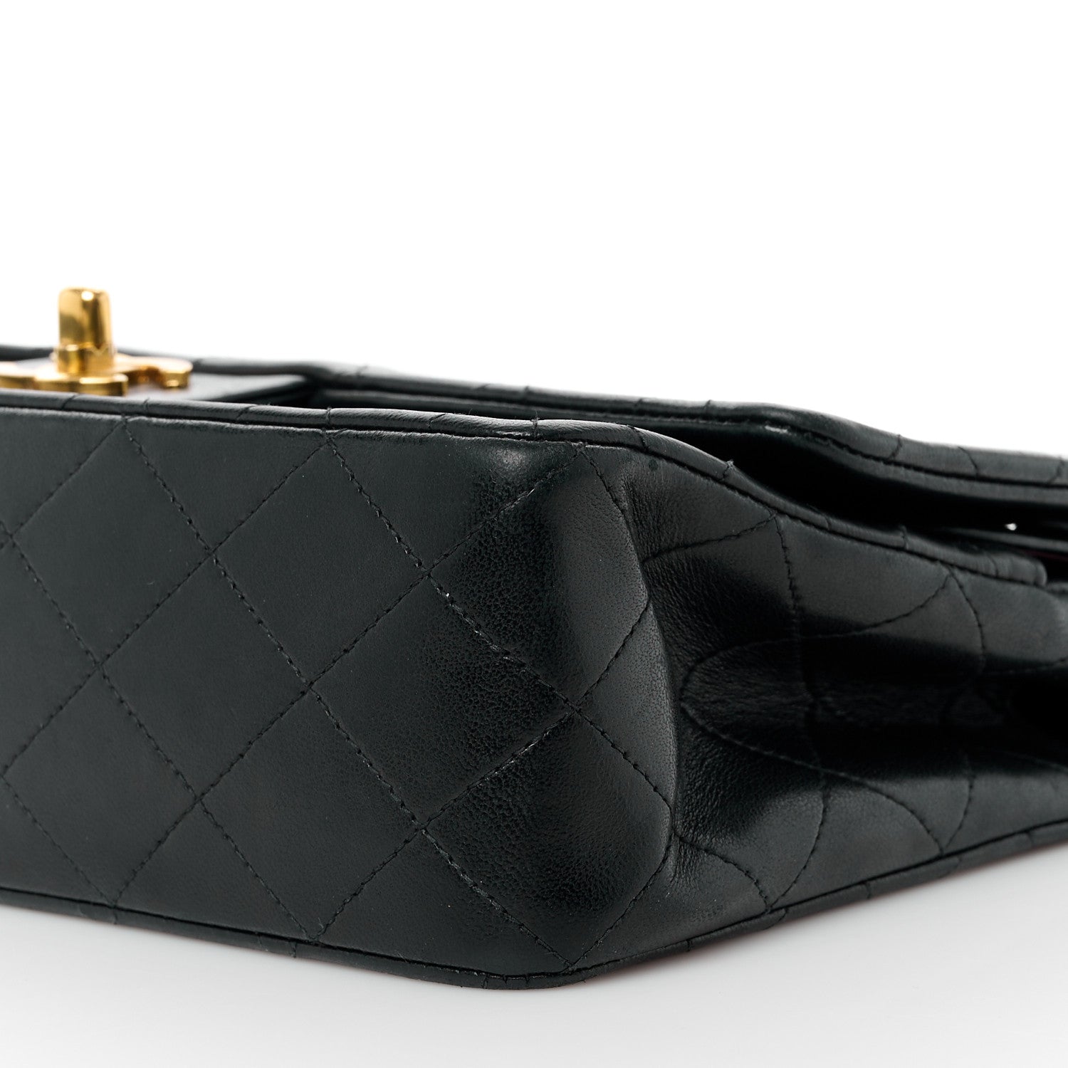 Chanel Lambskin Quilted Medium Double Flap Black 12 of 12