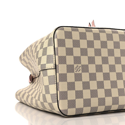 Louis Vuitton Damier Azur Neonoe MM Eau De Rose 8 of 9