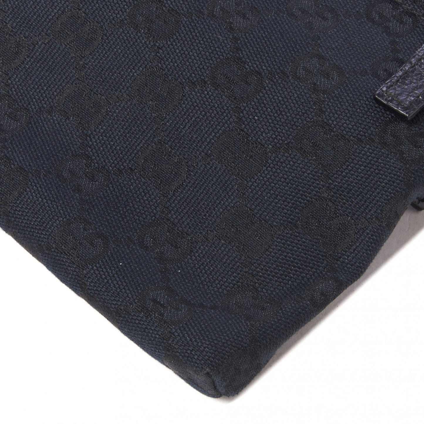 GG Monogram Double Pocket Belt Bag Black