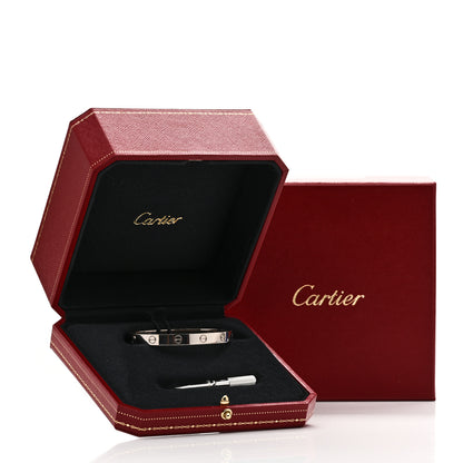 Cartier 18K White Gold LOVE Bracelet 17 9 of 9