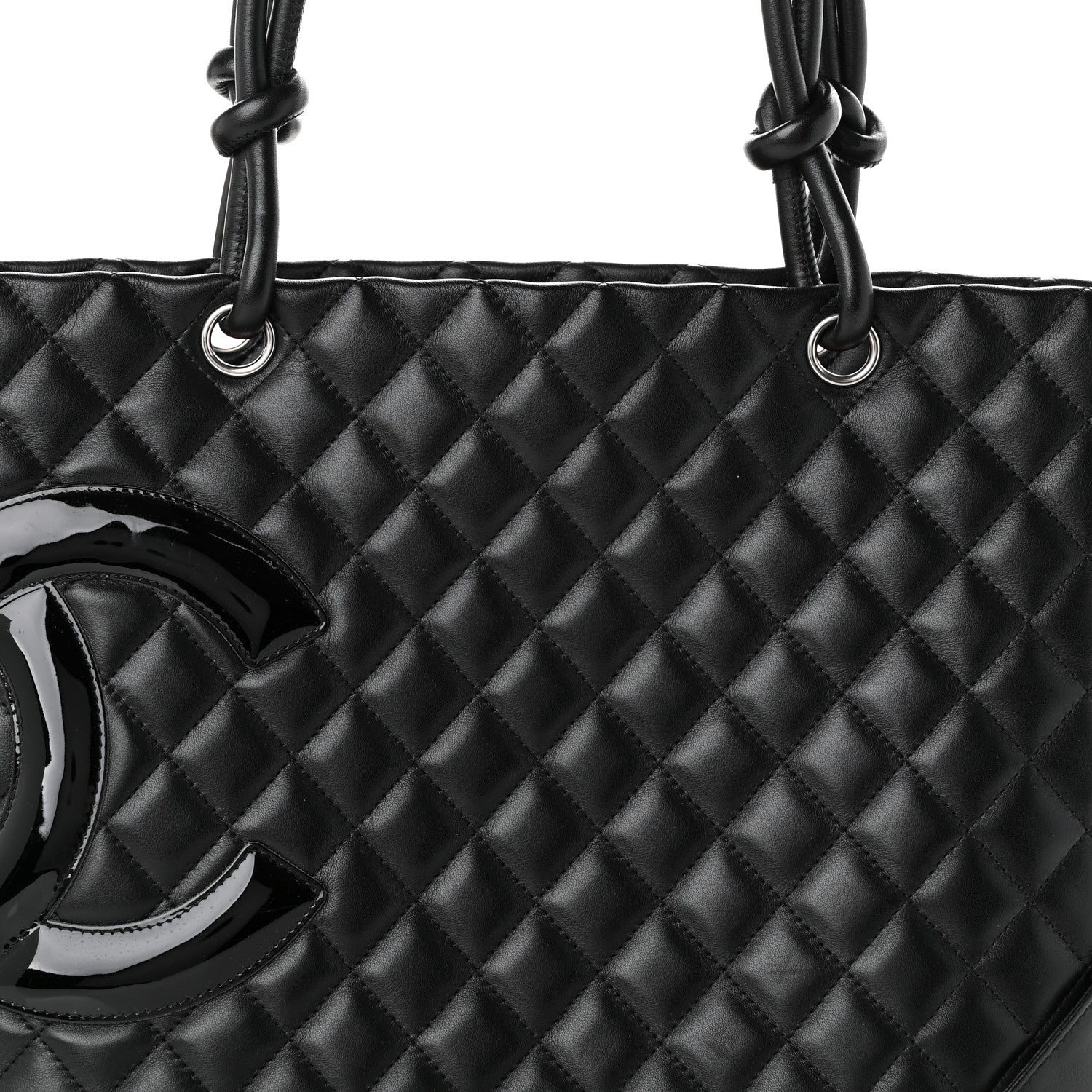 Chanel Calfskin Quilted Large Cambon Tote Black 8 of 11