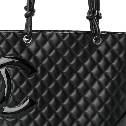 Chanel Calfskin Quilted Large Cambon Tote Black 8 of 11