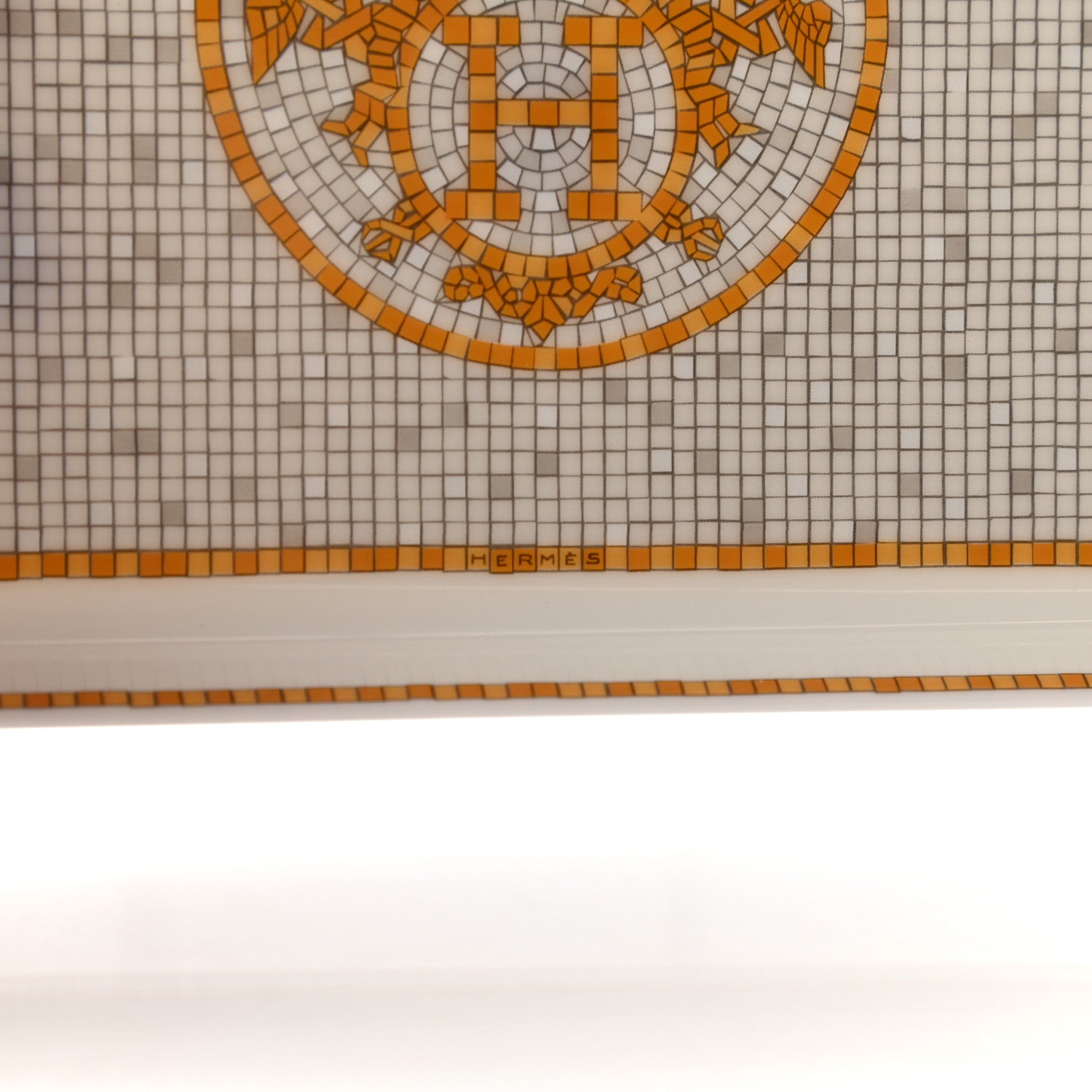 Hermes Porcelain Mosaique au 24 Gold Sushi Plate 5 of 6