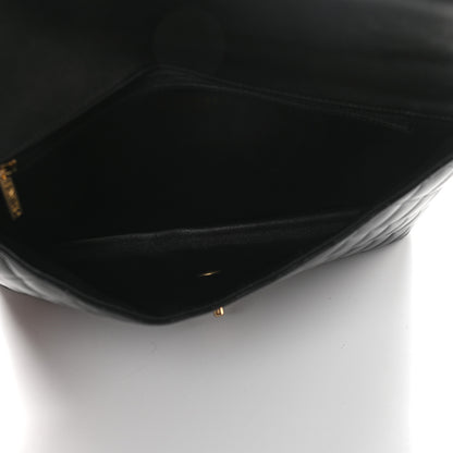 Chanel Lambskin Quilted Flap Clutch Black 5 of 9