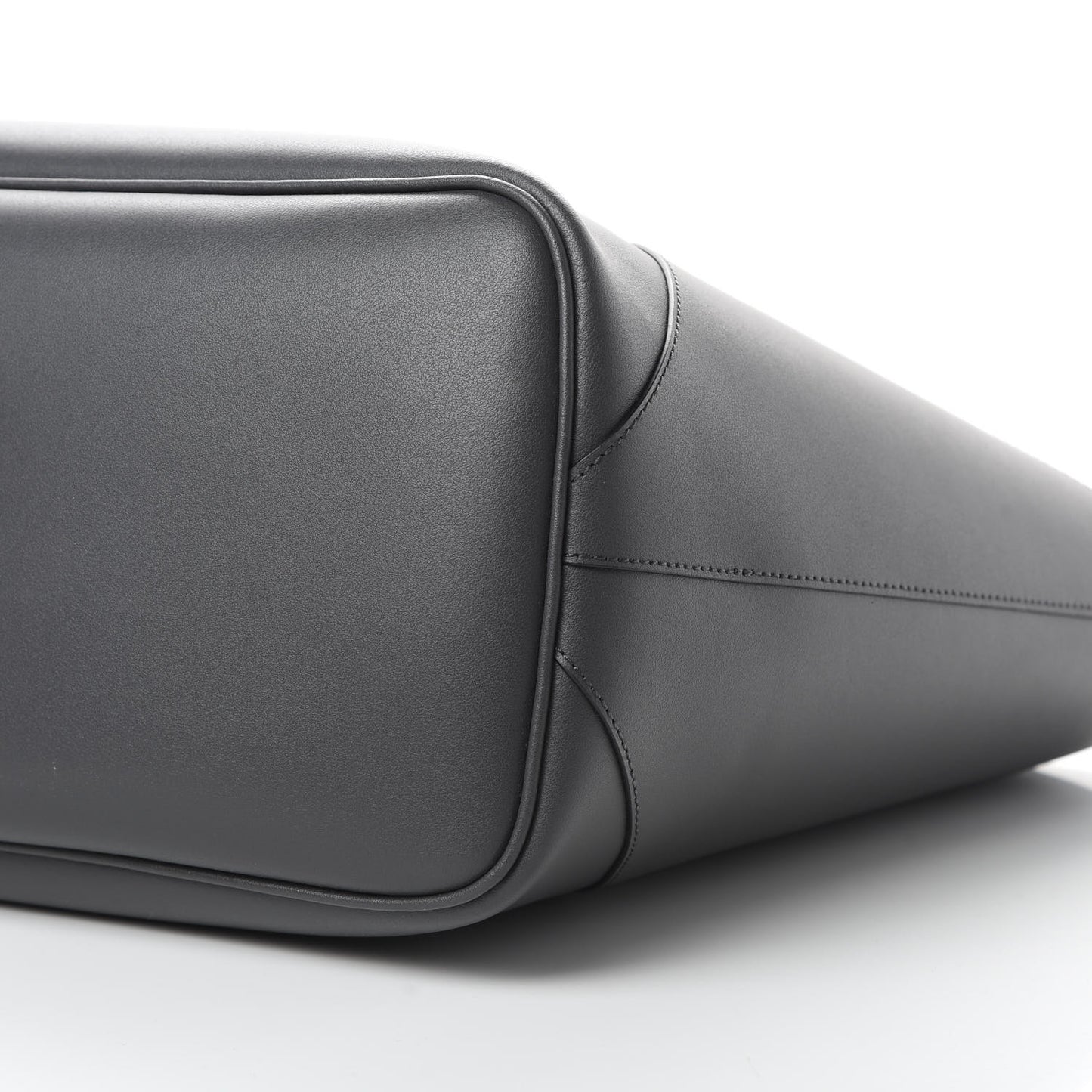 Smooth Calfskin Wing Shopper Tote Grey