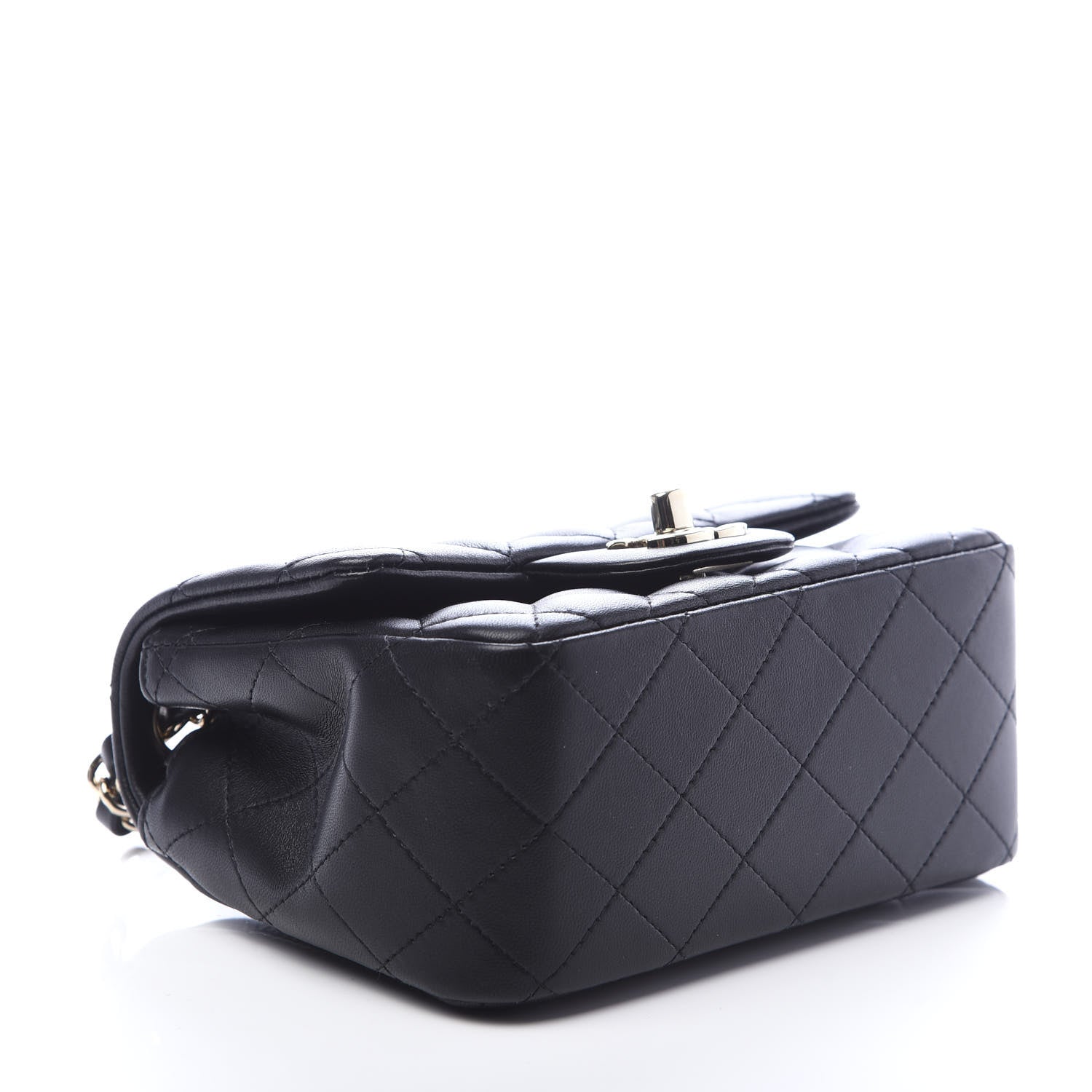 Chanel Lambskin Quilted Mini Square Flap Black 4 of 9