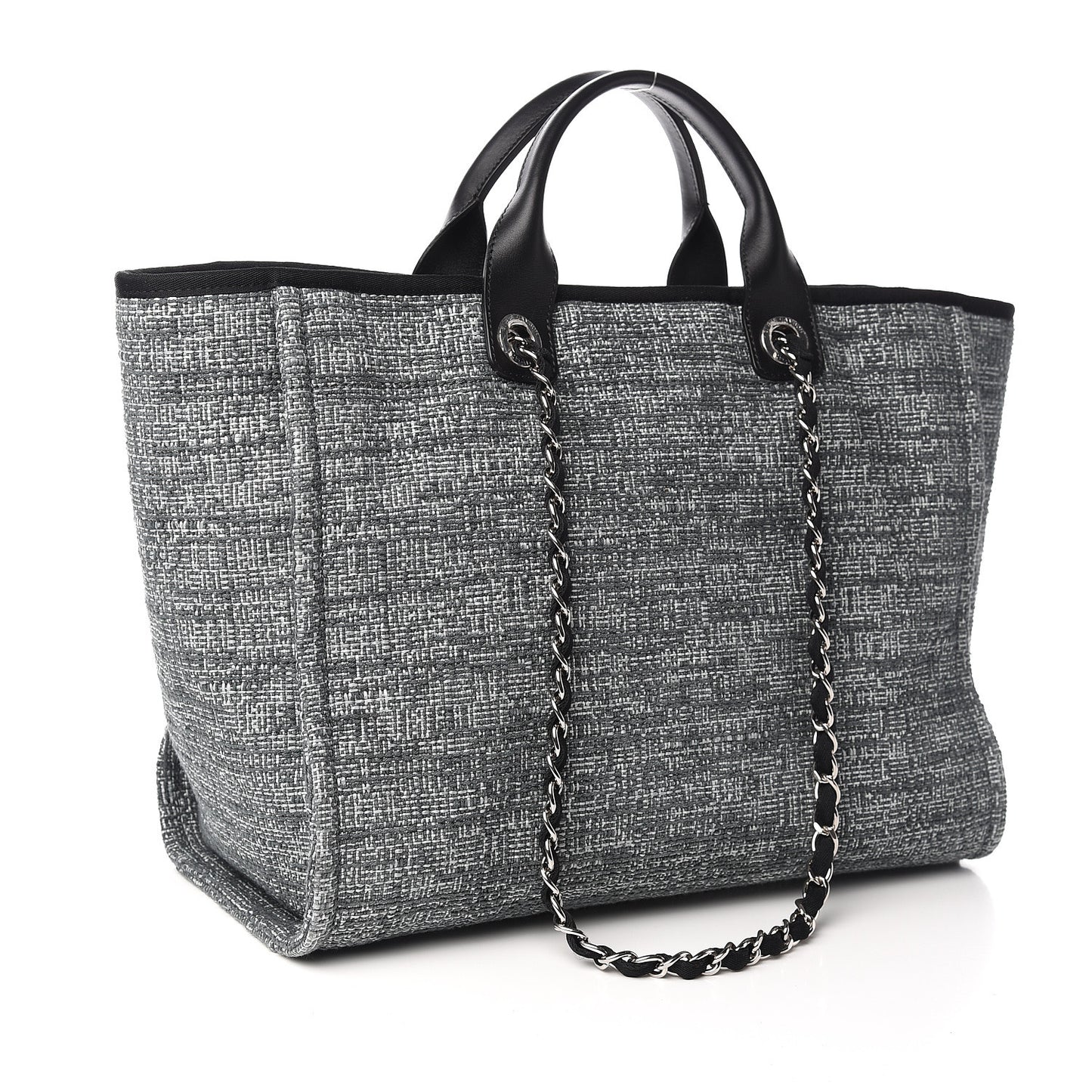 Canvas Large Deauville Tote Charcoal
