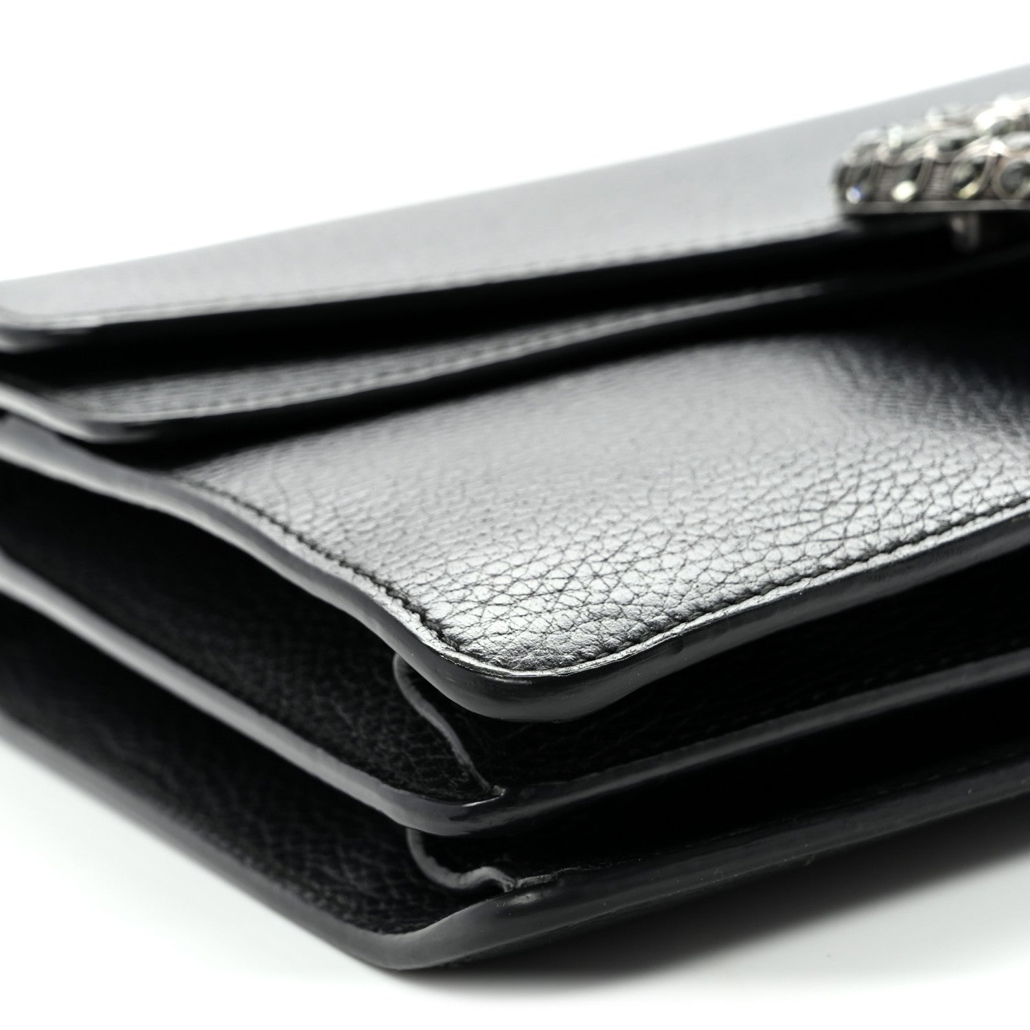 Gucci Pebbled Calfskin Small Dionysus Shoulder Bag Black 9 of 11