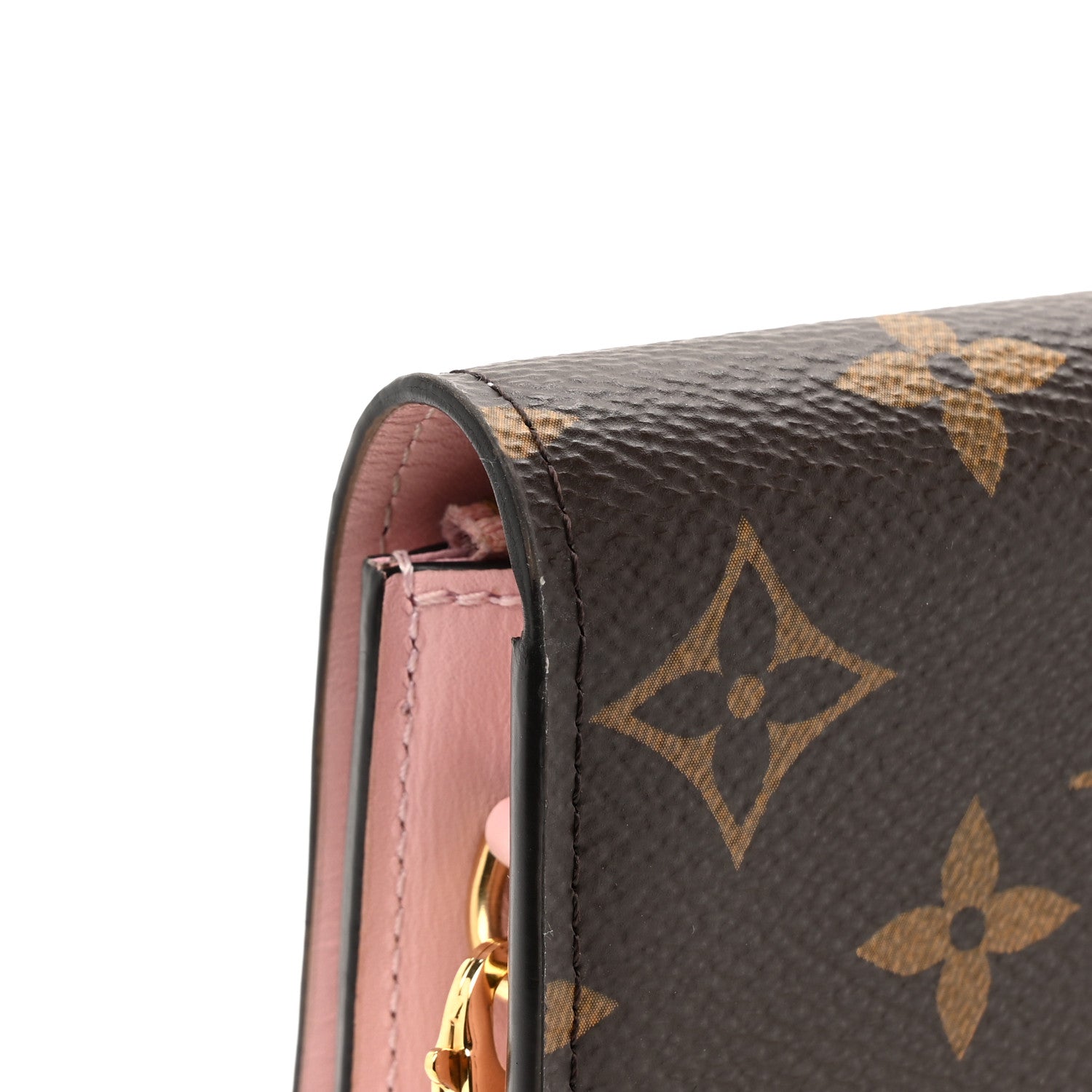 Louis Vuitton Monogram Flore Chain Wallet Rose Ballerine 14 of 15