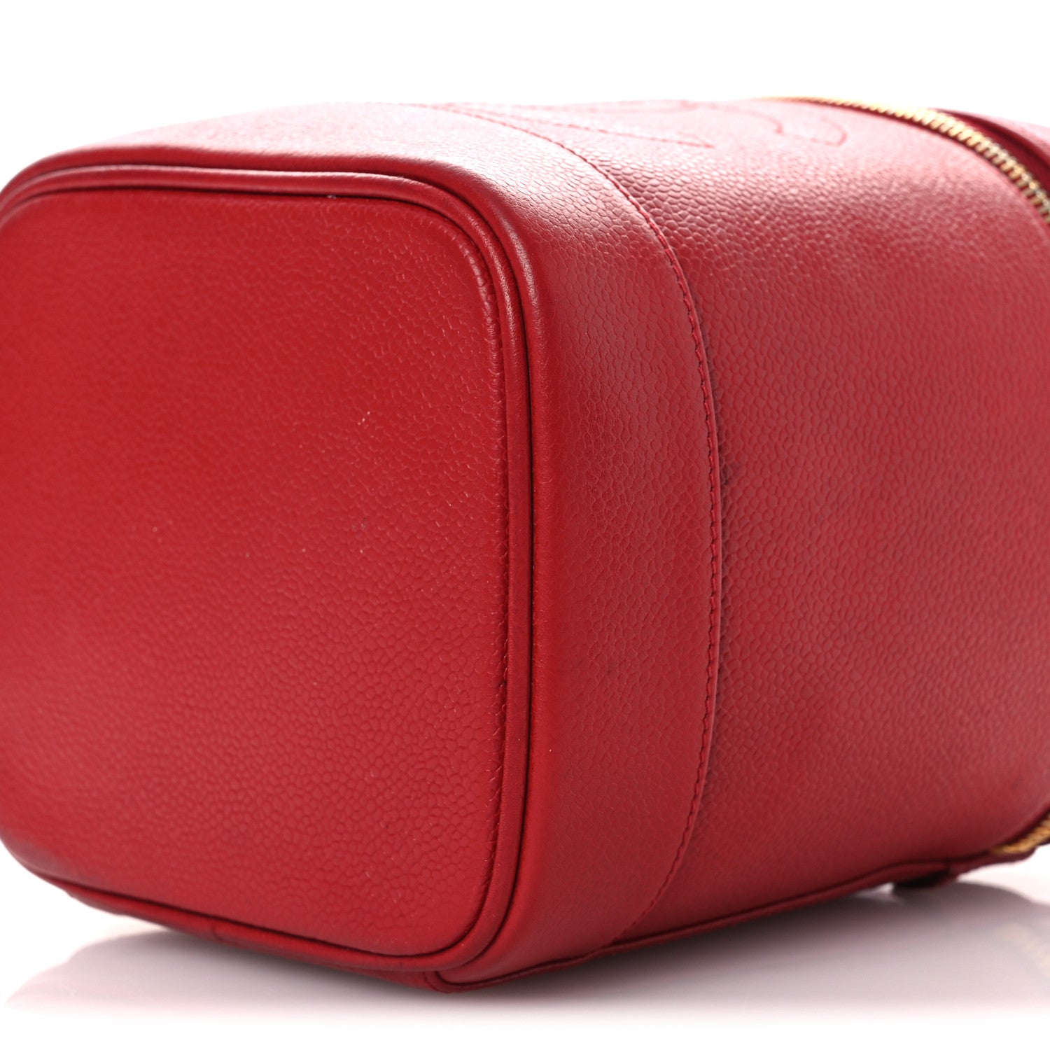 Chanel Caviar Vanity Cosmetic Case Red 11 of 16