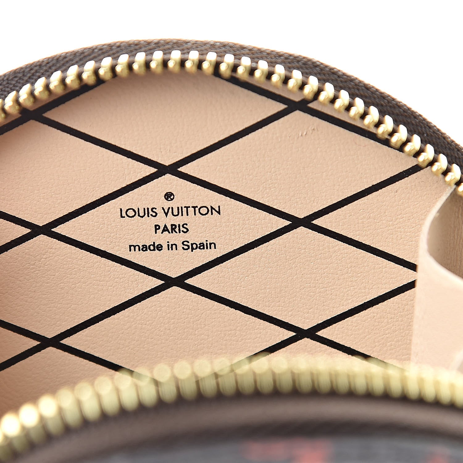 Louis Vuitton Calfskin Catogram Micro Boite Chapeau Marron 6 of 6