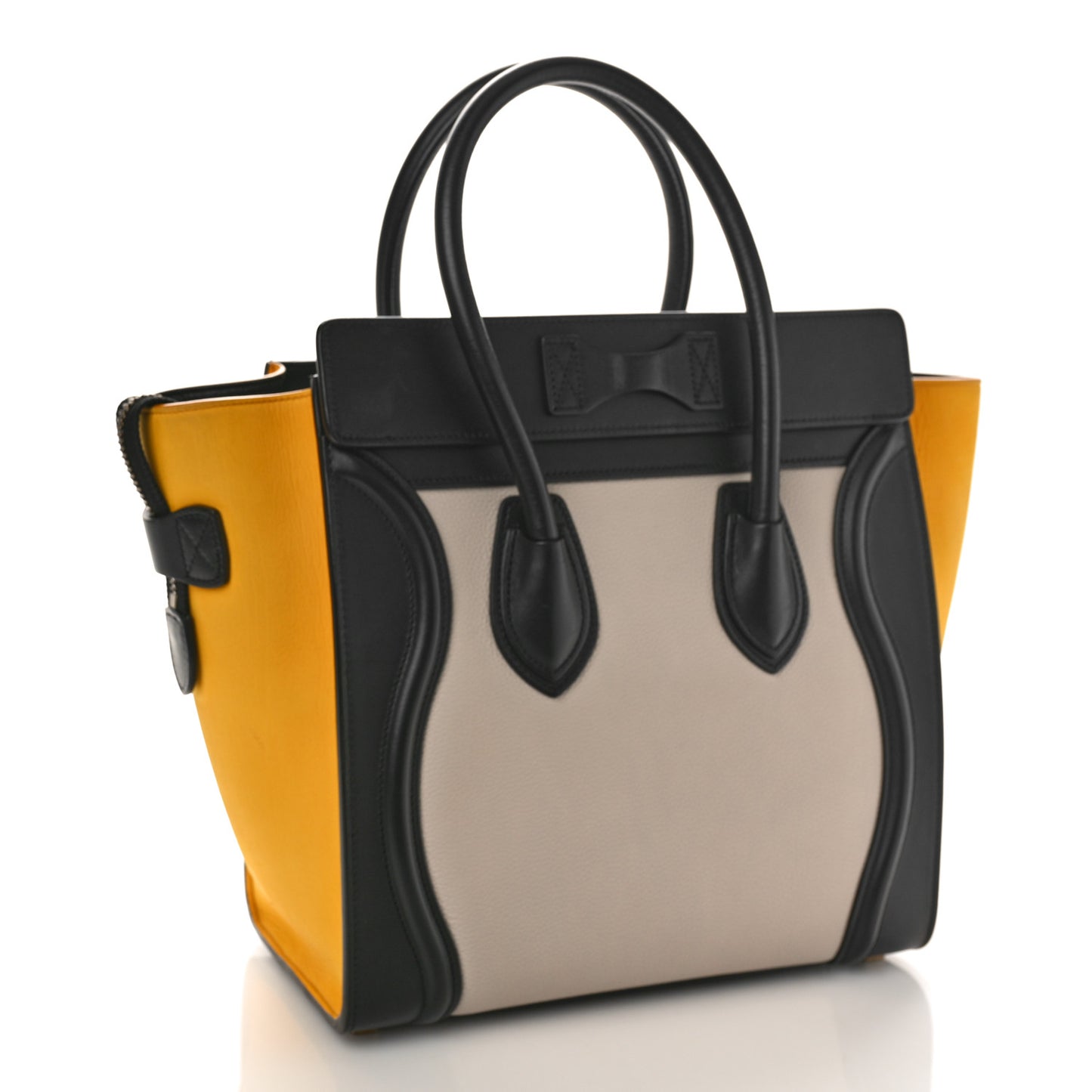Baby Grained Calfskin Nubuck Micro Tri-Color Luggage Desert