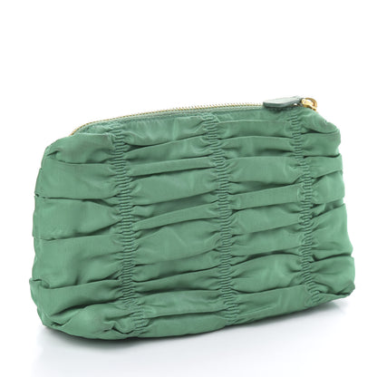 Prada Tessuto Nylon Gaufre Cosmetic Pouch Mint Green 3 of 6